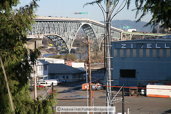 Ross Island Bridge, from South Waterfront (Portland, Oregon)