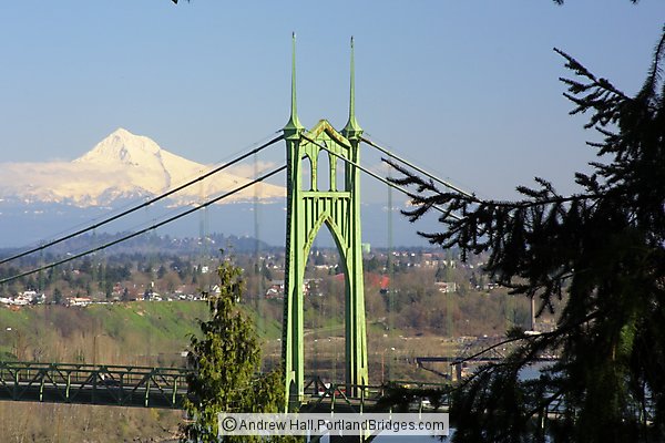 St. Johns Bridge and Mt. Hood