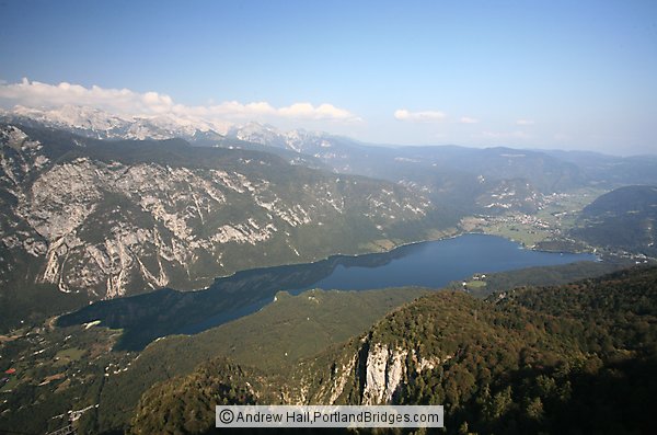 Lake Bohinj from Mt. Vogel