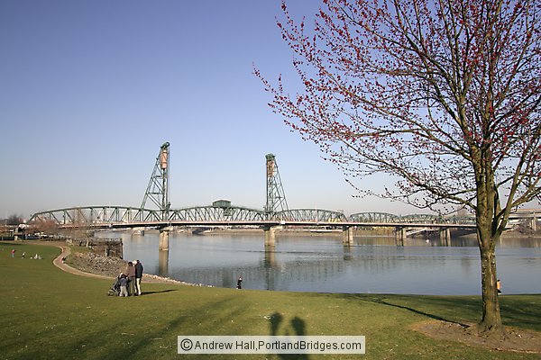 Hawthorne Bridge, Tom McCall Waterfront Park, Daytime (Portland, Oregon)