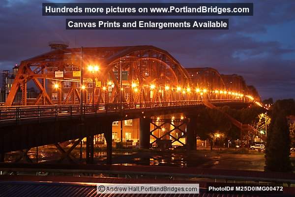 Broadway Bridge, Dusk (Portland, Oregon)