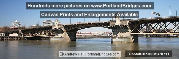 Burnside Bridge, Panoramic, Portland, Oregon Sign