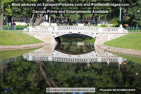 Bridge Over The River In The Mikhailovsky Garden, St. Petersburg