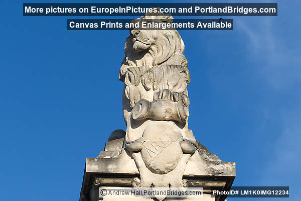 Arles Lion On Ruined Bridge