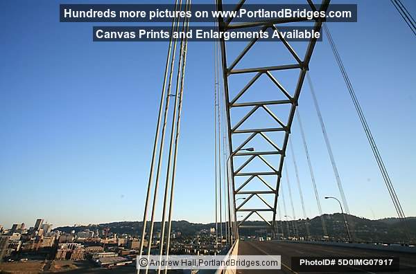 Fremont Bridge, Looking Up, Pearl District (Portland, Oregon)