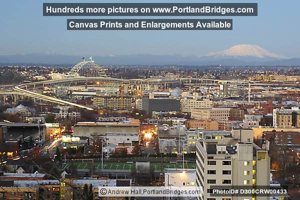 Fremont Bridge and Mt. St. Helens (Portland, Oregon)