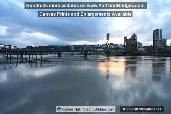 Portland Cityscape, Dusk, River Reflections