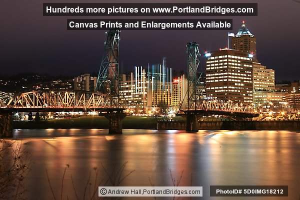 Hawthorne Bridge Being Raised, Long Exposure (Portland, Oregon)