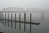 Portland FacingEast Fog Bridges Daybreak 