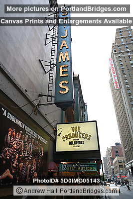 St. James' Theatre, showing Mel Brooks' The Producers