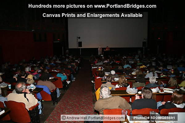 Sam Seder of Air America Radio's The Majority Report at the Bagdad Theatre in Portland, Oregon