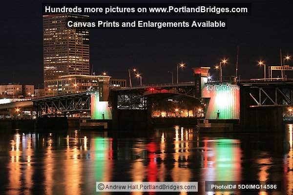 Morrison Bridge, Lit, Portland, Oregon