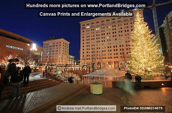 Pioneer Courthouse Square, Portland, Christmas Tree