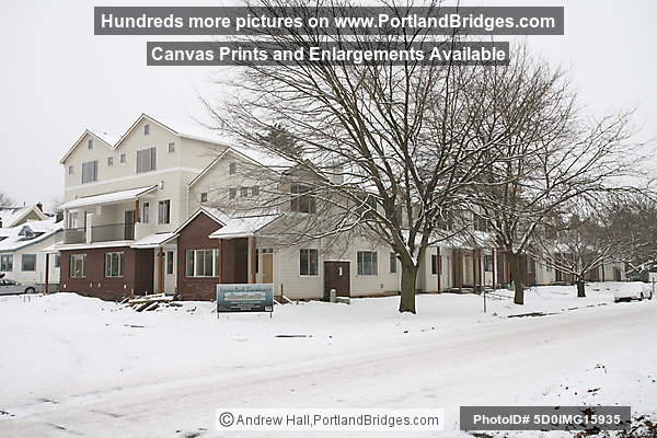 Portland Snow, Irving Park Townhouses, Northeast Portland