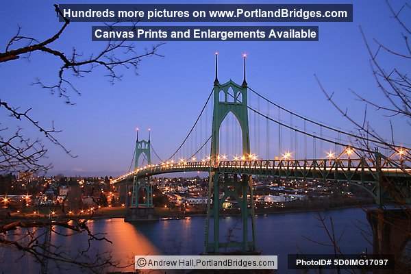 St. Johns Bridge, Dusk (Portland, Oregon)