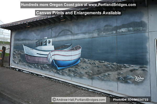 Rick Chambers Mural, Bayfront, Newport, Oregon