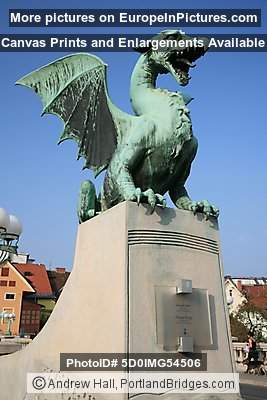 The Dragon: Ljubljana's mascott, Dragon Bridge