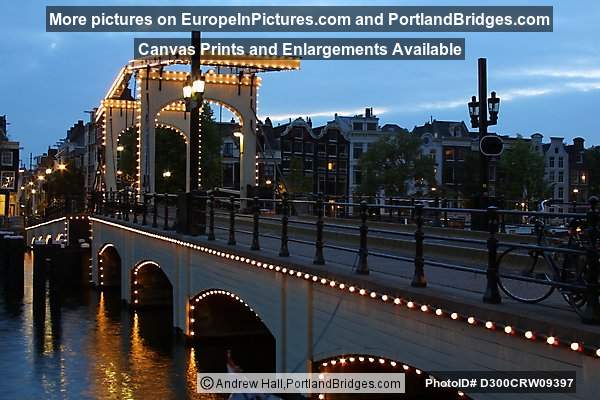 Amstel Bridge, Dusk, Amsterdam