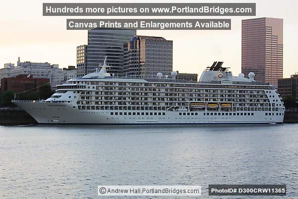 The World Cruise Ship, docked on Willamette River, Portland, Oregon
