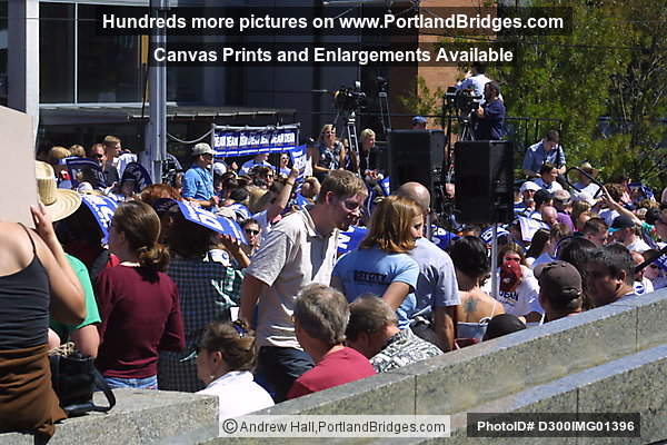 Howard Dean Rally, Portland State University Uban Center, 2003