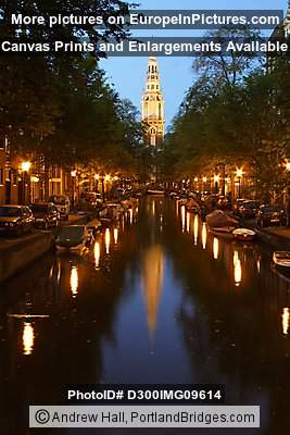 Canal, Dusk, Amsterdam