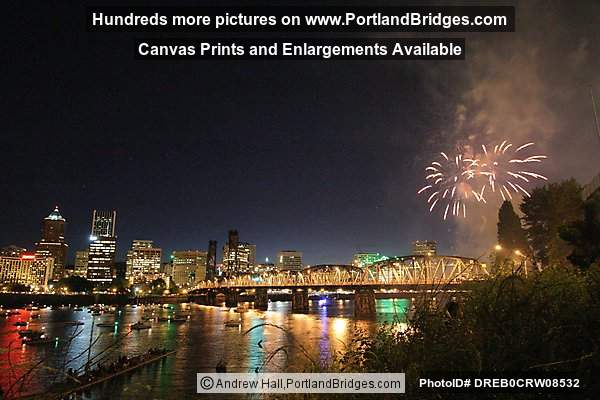 Rose Festival Fireworks, 2005, Hawthorne Bridge (Portland, Oregon)