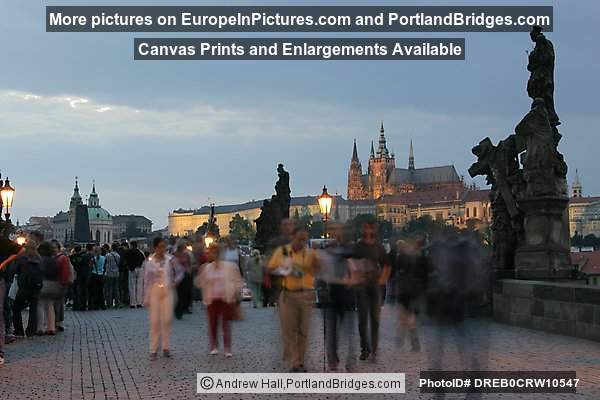 Prague Charles Bridge, Dusk