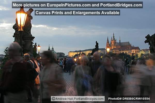 Prague Charles Bridge, Dusk