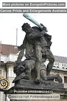 Prague Castle Entrance, Statue