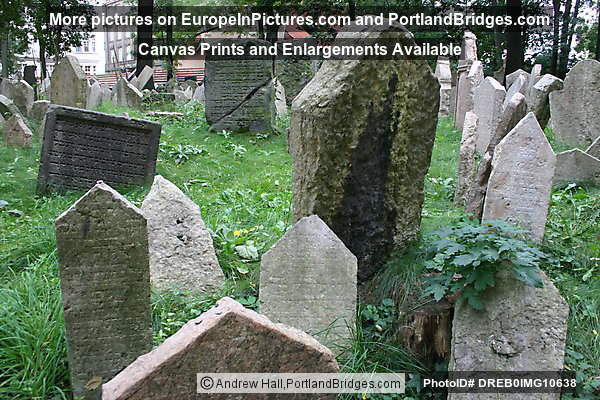 Prague Jewish Museum, Cemetery Headstones