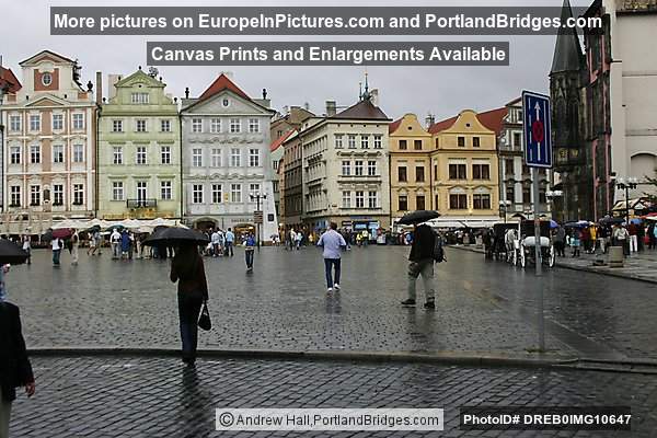 Prague Old Town Square, Rainy