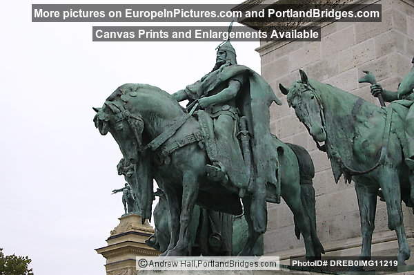 Budapest Hero's Square Statues