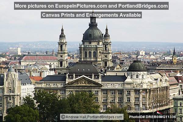 St. Stephens Basilica from Viewpoint, Budapest