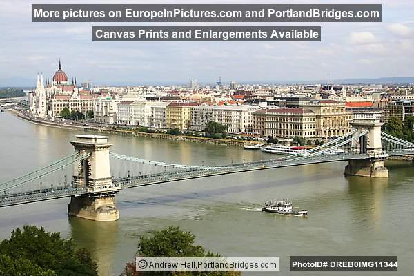 Chain Bridge, Parliament Building, Daytime, Budapest