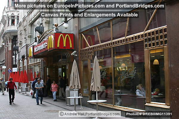 Budapest First McDonalds in Eastern Bloc, off Vaci Ut