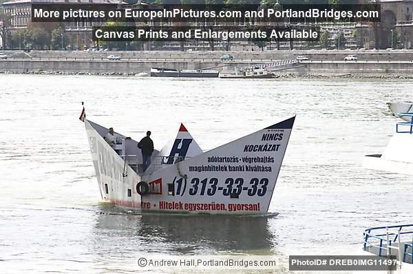 Budapest Danube River Ad Boat
