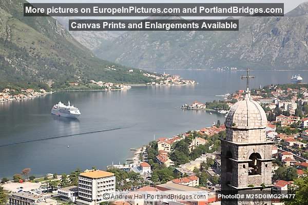 Bay of Kotor from Town Walls, Montenegro