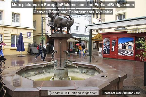 Donkey Fountain, Diekirch, Luxembourg