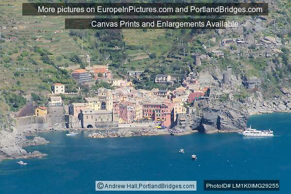 Vernazza view from hiking trail