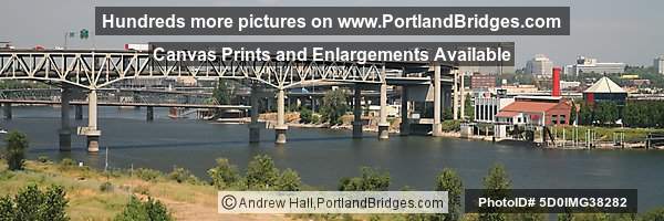 Marquam Bridge, OMSI, Willamette River (Portland, Oregon)
