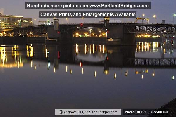Morrison Bridge Reflections, Daybreak, Willamette River (Portland, Oregon)