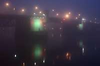 Portland Waterfront Daybreak Fog 