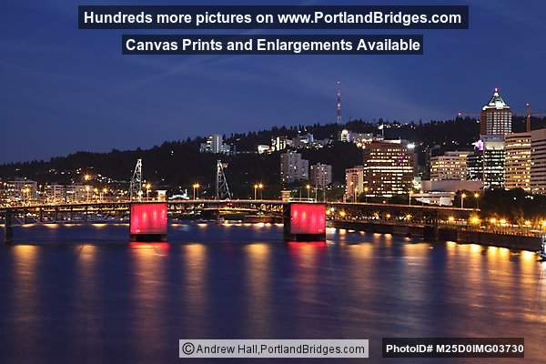 Morrison Bridge, Dusk (Portland, Oregon)