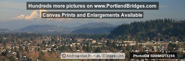 East Portland, Mt. Hood from Mt. Tabor, Panoramic