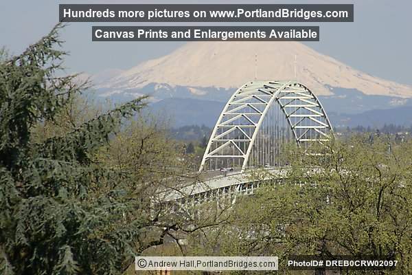 Fremont Bridge and Mt. Saint Helens, Daytime (Portland, Oregon)