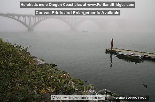 Rogue River Bridge, Gold Beach, Fog