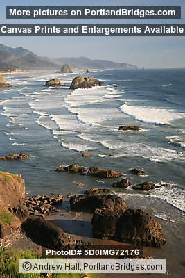 Cannon Beach, Oregon, from Ecola State Park