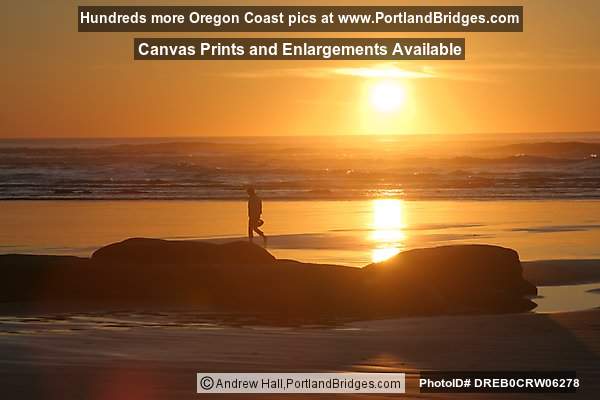 Newport, Oregon, Nye Beach, Sunset