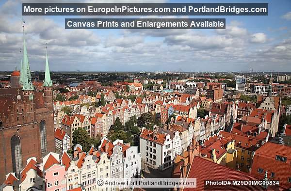 Gdansk, View from Main Town Hall