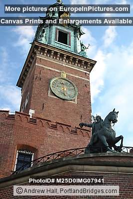 Wawel Hill, Clock Tower, Tadeusza Kościuszki Monument, Krakow